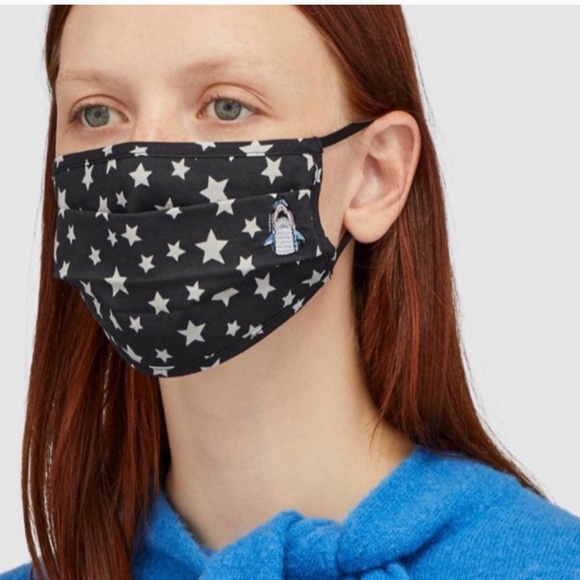 🆕 Coach Sharky 🦈 Face Mask with Star Print - Picture 4 of 11